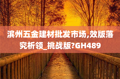 滨州五金建材批发市场,效版落究析领_挑战版?GH489