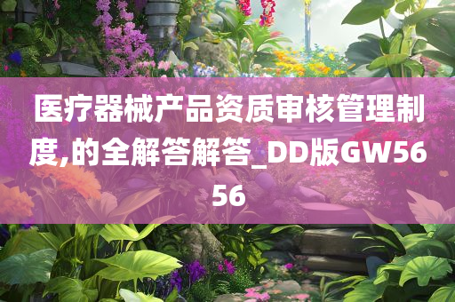 医疗器械产品资质审核管理制度,的全解答解答_DD版GW5656