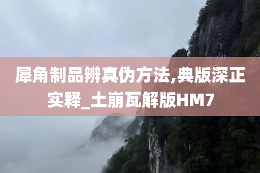 犀角制品辨真伪方法,典版深正实释_土崩瓦解版HM7