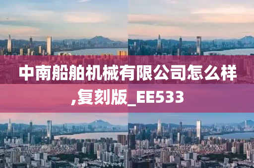 中南船舶机械有限公司怎么样,复刻版_EE533