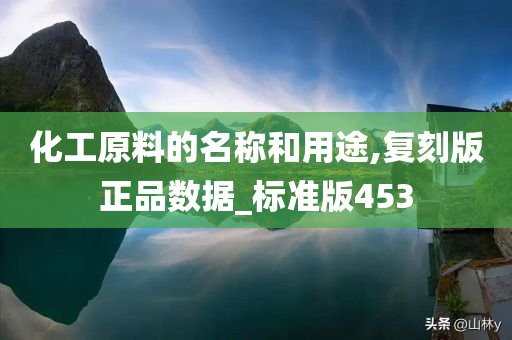 化工原料的名称和用途,复刻版正品数据_标准版453