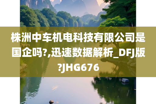 株洲中车机电科技有限公司是国企吗?,迅速数据解析_DFJ版?JHG676