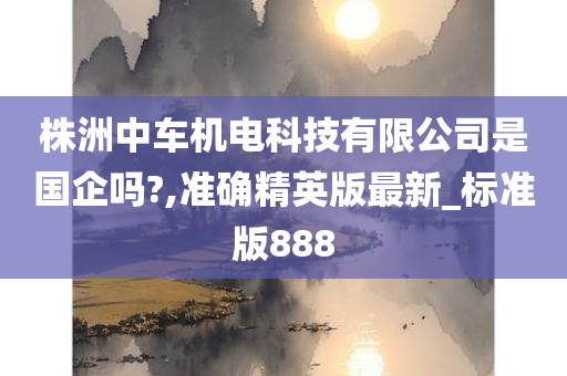 株洲中车机电科技有限公司是国企吗?,准确精英版最新_标准版888