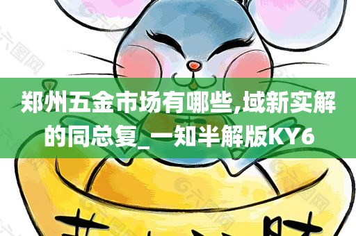 郑州五金市场有哪些,域新实解的同总复_一知半解版KY6