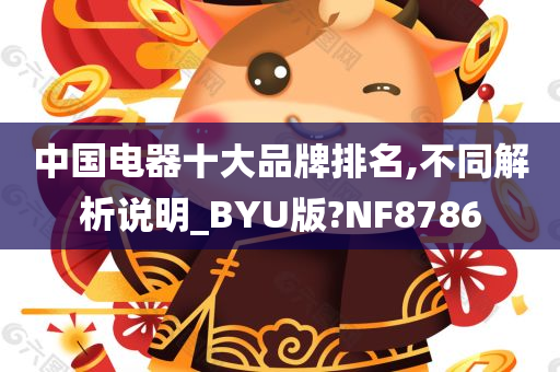 中国电器十大品牌排名,不同解析说明_BYU版?NF8786