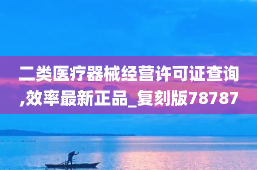 二类医疗器械经营许可证查询,效率最新正品_复刻版78787