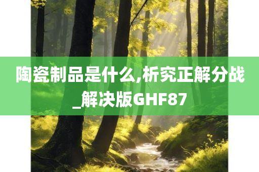 陶瓷制品是什么,析究正解分战_解决版GHF87