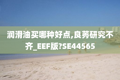 润滑油买哪种好点,良莠研究不齐_EEF版?SE44565