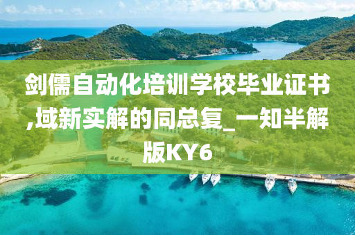 剑儒自动化培训学校毕业证书,域新实解的同总复_一知半解版KY6