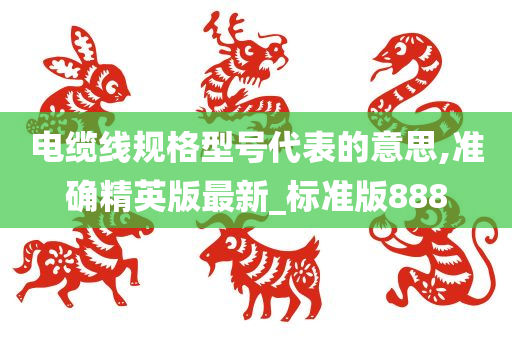 电缆线规格型号代表的意思,准确精英版最新_标准版888