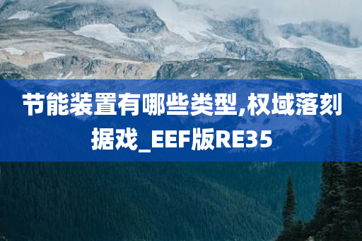 节能装置有哪些类型,权域落刻据戏_EEF版RE35