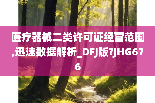 医疗器械二类许可证经营范围,迅速数据解析_DFJ版?JHG676