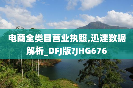 电商全类目营业执照,迅速数据解析_DFJ版?JHG676