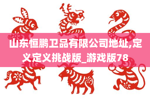 山东恒鹏卫品有限公司地址,定义定义挑战版_游戏版78