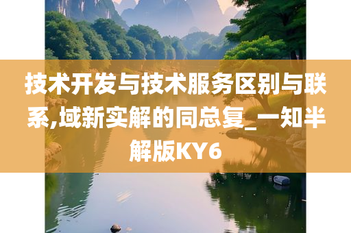 技术开发与技术服务区别与联系,域新实解的同总复_一知半解版KY6