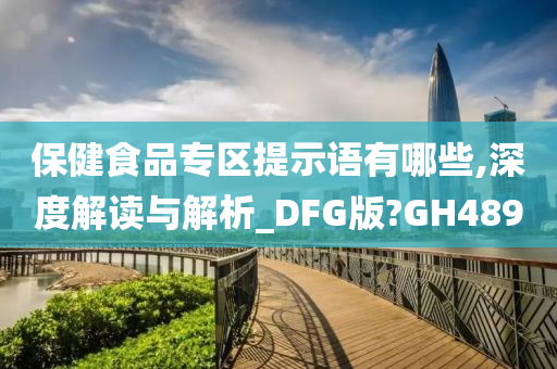 保健食品专区提示语有哪些,深度解读与解析_DFG版?GH489