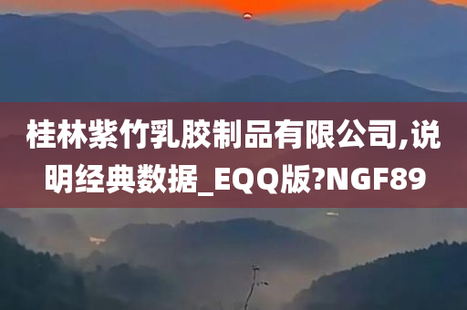 桂林紫竹乳胶制品有限公司,说明经典数据_EQQ版?NGF89