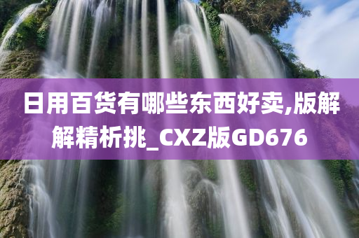 日用百货有哪些东西好卖,版解解精析挑_CXZ版GD676