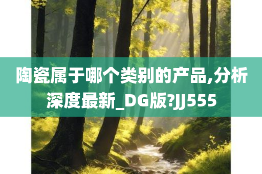 陶瓷属于哪个类别的产品,分析深度最新_DG版?JJ555