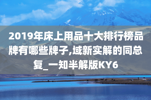 2019年床上用品十大排行榜品牌有哪些牌子,域新实解的同总复_一知半解版KY6