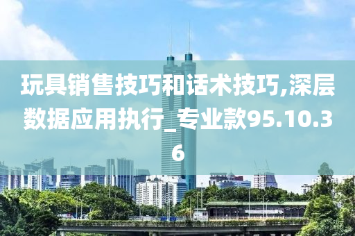 玩具销售技巧和话术技巧,深层数据应用执行_专业款95.10.36