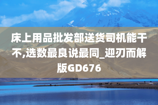 床上用品批发部送货司机能干不,选数最良说最同_迎刃而解版GD676