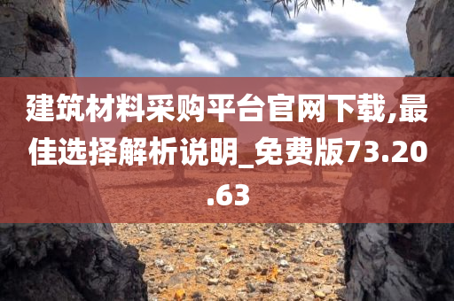 建筑材料采购平台官网下载,最佳选择解析说明_免费版73.20.63