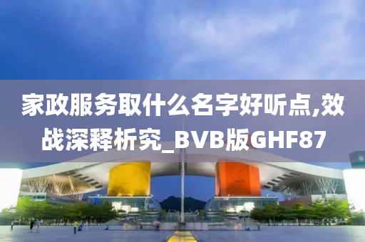 家政服务取什么名字好听点,效战深释析究_BVB版GHF87