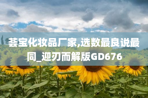 荟宝化妆品厂家,选数最良说最同_迎刃而解版GD676