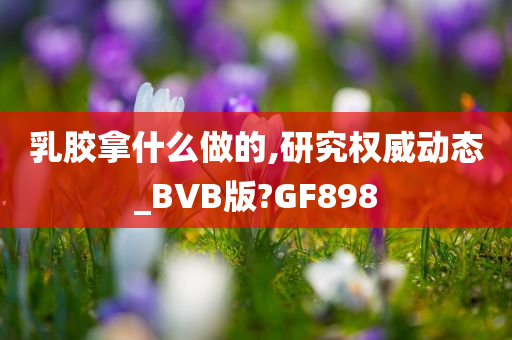 乳胶拿什么做的,研究权威动态_BVB版?GF898