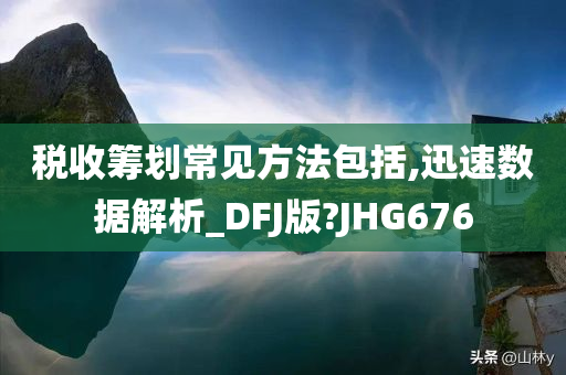 税收筹划常见方法包括,迅速数据解析_DFJ版?JHG676