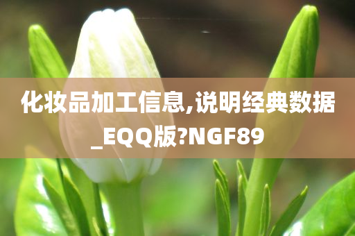 化妆品加工信息,说明经典数据_EQQ版?NGF89