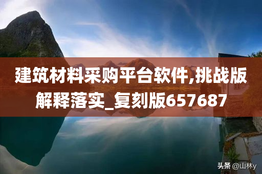 建筑材料采购平台软件,挑战版解释落实_复刻版657687