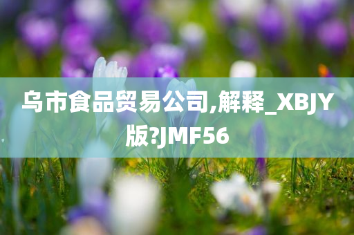 乌市食品贸易公司,解释_XBJY版?JMF56