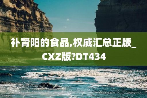 补肾阳的食品,权威汇总正版_CXZ版?DT434