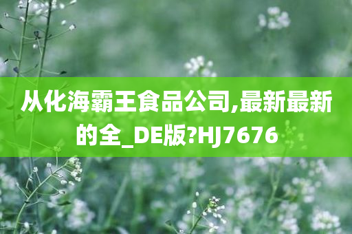 从化海霸王食品公司,最新最新的全_DE版?HJ7676