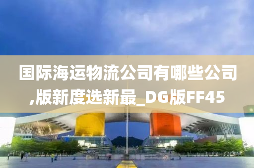 国际海运物流公司有哪些公司,版新度选新最_DG版FF45