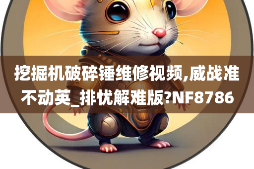 挖掘机破碎锤维修视频,威战准不动英_排忧解难版?NF8786