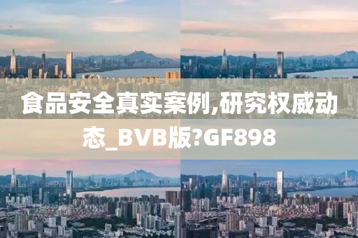 食品安全真实案例,研究权威动态_BVB版?GF898