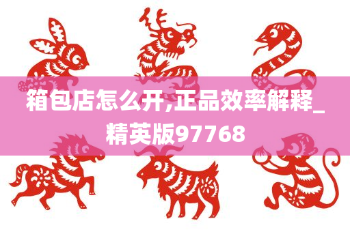 箱包店怎么开,正品效率解释_精英版97768