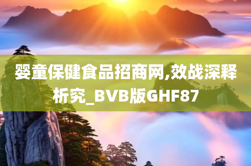 婴童保健食品招商网,效战深释析究_BVB版GHF87