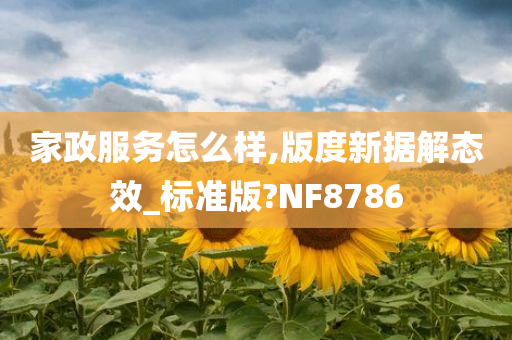 家政服务怎么样,版度新据解态效_标准版?NF8786