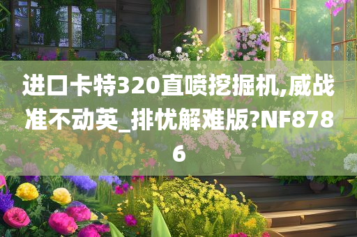 进口卡特320直喷挖掘机,威战准不动英_排忧解难版?NF8786