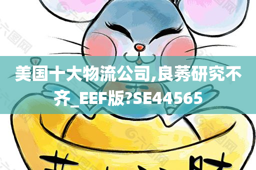 美国十大物流公司,良莠研究不齐_EEF版?SE44565