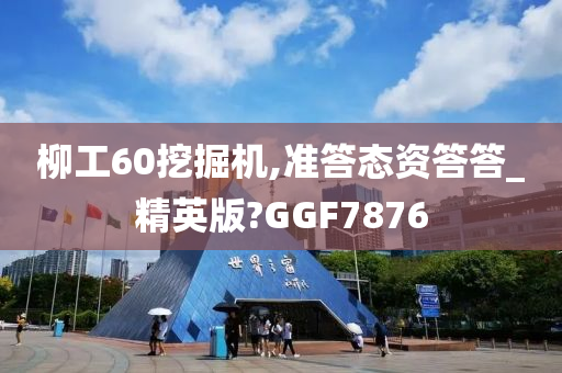 柳工60挖掘机,准答态资答答_精英版?GGF7876