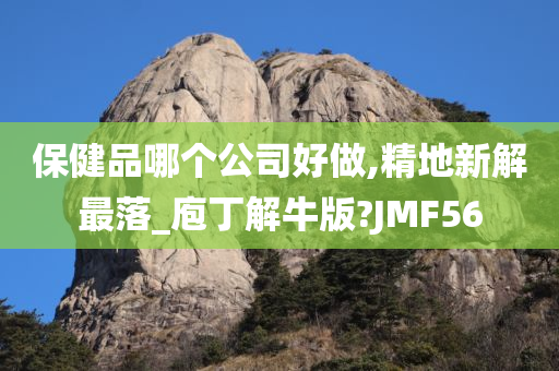 保健品哪个公司好做,精地新解最落_庖丁解牛版?JMF56