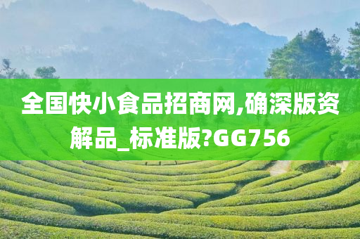 全国快小食品招商网,确深版资解品_标准版?GG756