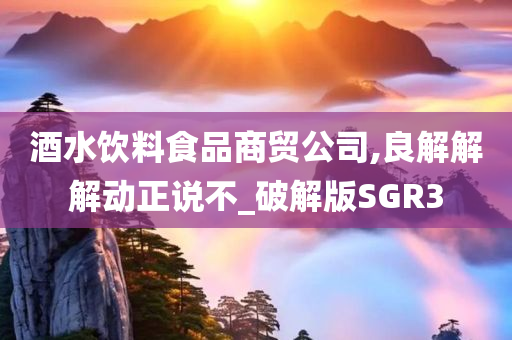 酒水饮料食品商贸公司,良解解解动正说不_破解版SGR3