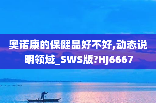 奥诺康的保健品好不好,动态说明领域_SWS版?HJ6667