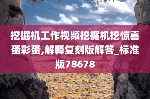 挖掘机工作视频挖掘机挖惊喜蛋彩蛋,解释复刻版解答_标准版78678